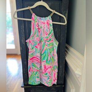 Lilly Pulitzer Bowen Top Croc My World. Sz Small. NWT